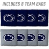 image:imageYouTheFan OfficiallyLicensed NCAA Set of 8 Cornhole Bags  All Weather Dual Sided Slide amp Stop  Regulation Size with Carry casePenn State Nittany Lions