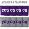 image:imageYouTheFan OfficiallyLicensed NCAA Set of 8 Cornhole Bags  All Weather Dual Sided Slide amp Stop  Regulation Size with Carry caseTCU Horned Frogs