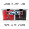 image:imageYouTheFan OfficiallyLicensed NCAA Set of 8 Cornhole Bags  All Weather Dual Sided Slide amp Stop  Regulation Size with Carry caseTexas Tech Red Raiders