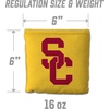 image:imageYouTheFan OfficiallyLicensed NCAA Set of 8 Cornhole Bags  All Weather Dual Sided Slide amp Stop  Regulation Size with Carry caseUSC Trojans