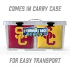 image:imageYouTheFan OfficiallyLicensed NCAA Set of 8 Cornhole Bags  All Weather Dual Sided Slide amp Stop  Regulation Size with Carry caseUSC Trojans
