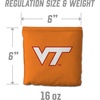 image:imageYouTheFan OfficiallyLicensed NCAA Set of 8 Cornhole Bags  All Weather Dual Sided Slide amp Stop  Regulation Size with Carry caseVirginia Tech Hokies