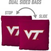 image:imageYouTheFan OfficiallyLicensed NCAA Set of 8 Cornhole Bags  All Weather Dual Sided Slide amp Stop  Regulation Size with Carry caseVirginia Tech Hokies