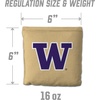 image:imageYouTheFan OfficiallyLicensed NCAA Set of 8 Cornhole Bags  All Weather Dual Sided Slide amp Stop  Regulation Size with Carry caseWashington Huskies