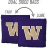 image:imageYouTheFan OfficiallyLicensed NCAA Set of 8 Cornhole Bags  All Weather Dual Sided Slide amp Stop  Regulation Size with Carry caseWashington Huskies