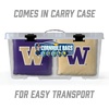 image:imageYouTheFan OfficiallyLicensed NCAA Set of 8 Cornhole Bags  All Weather Dual Sided Slide amp Stop  Regulation Size with Carry caseWashington Huskies