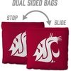 image:imageYouTheFan OfficiallyLicensed NCAA Set of 8 Cornhole Bags  All Weather Dual Sided Slide amp Stop  Regulation Size with Carry caseWashington State Cougars