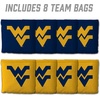 image:imageYouTheFan OfficiallyLicensed NCAA Set of 8 Cornhole Bags  All Weather Dual Sided Slide amp Stop  Regulation Size with Carry caseWest Virginia Mountaineers