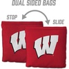 image:imageYouTheFan OfficiallyLicensed NCAA Set of 8 Cornhole Bags  All Weather Dual Sided Slide amp Stop  Regulation Size with Carry caseWisconsin Badgers