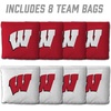 image:imageYouTheFan OfficiallyLicensed NCAA Set of 8 Cornhole Bags  All Weather Dual Sided Slide amp Stop  Regulation Size with Carry caseWisconsin Badgers
