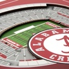 image:imageYouTheFan Officiallylicensed NCAA Stadium Series 3D Wall Art  multilayer team stadium replica detailed sports fan gift indoor decorAlabama Crimson Tide