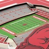 image:imageYouTheFan Officiallylicensed NCAA Stadium Series 3D Wall Art  multilayer team stadium replica detailed sports fan gift indoor decorArkansas Razorbacks