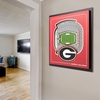 image:imageYouTheFan Officiallylicensed NCAA Stadium Series 3D Wall Art  multilayer team stadium replica detailed sports fan gift indoor decorGeorgia Bulldogs