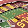 image:imageYouTheFan Officiallylicensed NCAA Stadium Series 3D Wall Art  multilayer team stadium replica detailed sports fan gift indoor decorIowa State Cyclones