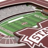 image:imageYouTheFan Officiallylicensed NCAA Stadium Series 3D Wall Art  multilayer team stadium replica detailed sports fan gift indoor decorMississippi State Bulldogs