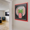 image:imageYouTheFan Officiallylicensed NCAA Stadium Series 3D Wall Art  multilayer team stadium replica detailed sports fan gift indoor decorNC State Wolfpack
