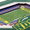 image:imageYouTheFan Officiallylicensed NCAA Stadium Series 3D Wall Art  multilayer team stadium replica detailed sports fan gift indoor decorNorth Dakota State Bison