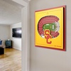 image:imageYouTheFan Officiallylicensed NCAA Stadium Series 3D Wall Art  multilayer team stadium replica detailed sports fan gift indoor decorUSC Trojans