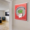 image:imageYouTheFan Officiallylicensed NCAA Stadium Series 3D Wall Art  multilayer team stadium replica detailed sports fan gift indoor decorWisconsin Badgers