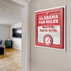 image:imageYouTheFan Officiallylicensed NCAA Tide Fan Rules Wall Art multiple layers humorous team artwork sports fan motto showcases funny rules indoor decorAlabama Crimson Tide