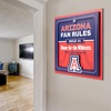 image:imageYouTheFan Officiallylicensed NCAA Tide Fan Rules Wall Art multiple layers humorous team artwork sports fan motto showcases funny rules indoor decorArizona Wildcats