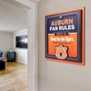 image:imageYouTheFan Officiallylicensed NCAA Tide Fan Rules Wall Art multiple layers humorous team artwork sports fan motto showcases funny rules indoor decorAuburn Tigers