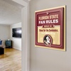 image:imageYouTheFan Officiallylicensed NCAA Tide Fan Rules Wall Art multiple layers humorous team artwork sports fan motto showcases funny rules indoor decorFlorida State Seminoles