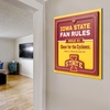 image:imageYouTheFan Officiallylicensed NCAA Tide Fan Rules Wall Art multiple layers humorous team artwork sports fan motto showcases funny rules indoor decorIowa State Cyclones