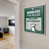 image:imageYouTheFan Officiallylicensed NCAA Tide Fan Rules Wall Art multiple layers humorous team artwork sports fan motto showcases funny rules indoor decorMichigan State Spartans