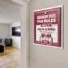 image:imageYouTheFan Officiallylicensed NCAA Tide Fan Rules Wall Art multiple layers humorous team artwork sports fan motto showcases funny rules indoor decorMississippi State Bulldogs