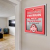 image:imageYouTheFan Officiallylicensed NCAA Tide Fan Rules Wall Art multiple layers humorous team artwork sports fan motto showcases funny rules indoor decorOhio State Buckeyes