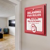 image:imageYouTheFan Officiallylicensed NCAA Tide Fan Rules Wall Art multiple layers humorous team artwork sports fan motto showcases funny rules indoor decorOklahoma Sooners