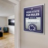 image:imageYouTheFan Officiallylicensed NCAA Tide Fan Rules Wall Art multiple layers humorous team artwork sports fan motto showcases funny rules indoor decorPenn State Nittany Lions