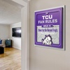 image:imageYouTheFan Officiallylicensed NCAA Tide Fan Rules Wall Art multiple layers humorous team artwork sports fan motto showcases funny rules indoor decorTCU Horned Frogs