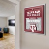 image:imageYouTheFan Officiallylicensed NCAA Tide Fan Rules Wall Art multiple layers humorous team artwork sports fan motto showcases funny rules indoor decorTexas AM Aggies