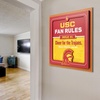 image:imageYouTheFan Officiallylicensed NCAA Tide Fan Rules Wall Art multiple layers humorous team artwork sports fan motto showcases funny rules indoor decorUSC Trojans