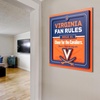 image:imageYouTheFan Officiallylicensed NCAA Tide Fan Rules Wall Art multiple layers humorous team artwork sports fan motto showcases funny rules indoor decorVirginia Cavaliers