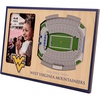 image:imageYouTheFan NCAA Officiallylicensed 3D Stadium Picture Frame  perfect stadium replica  add 4 x 6 photo  made of multiple layers  ready to hang or displayWest Virginia Mountaineers
