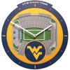image:imageYouTheFan NCAA West Virginia Mountaineers 3D StadiumView ClockWest Virginia Mountaineers