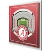 image:imageYouTheFan Officiallylicensed NCAA Stadium Series 3D Wall Art  multilayer team stadium replica detailed sports fan gift indoor decorAlabama Crimson Tide