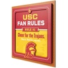 image:imageYouTheFan Officiallylicensed NCAA Tide Fan Rules Wall Art multiple layers humorous team artwork sports fan motto showcases funny rules indoor decorUSC Trojans