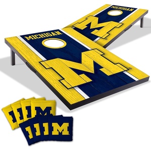 image:imageYouTheFan NCAA 2 x 3 Portable Cornhole Game with Logo BagsMichigan Wolverines