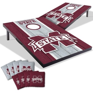 image:imageYouTheFan NCAA 2 x 3 Portable Cornhole Game with Logo BagsMississippi State Bulldogs
