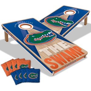 image:imageYouTheFan NCAA 2 x 4 Slogan Series Professional Wood Cornhole Game with Logo BagsFlorida Gators