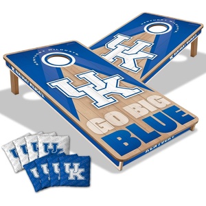 image:imageYouTheFan NCAA 2 x 4 Slogan Series Professional Wood Cornhole Game with Logo BagsKentucky Wildcats