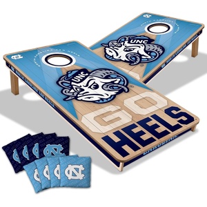 image:imageYouTheFan NCAA 2 x 4 Slogan Series Professional Wood Cornhole Game with Logo BagsNorth Carolina Tar Heels