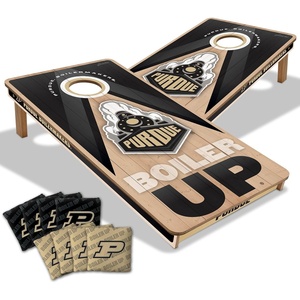 image:imageYouTheFan NCAA 2 x 4 Slogan Series Professional Wood Cornhole Game with Logo BagsPurdue Boilermakers