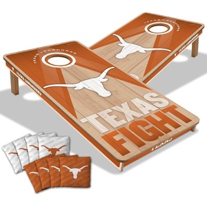 image:imageYouTheFan NCAA 2 x 4 Slogan Series Professional Wood Cornhole Game with Logo BagsTexas Longhorns