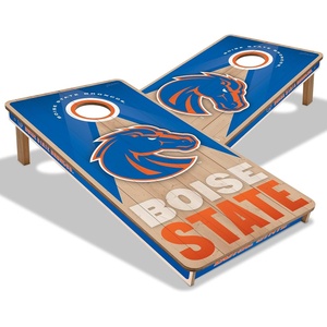 image:imageYouTheFan NCAA 2 x 4 Slogan Series Professional Wood Cornhole GameBoise State Broncos