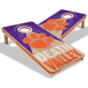 image:imageYouTheFan NCAA 2 x 4 Slogan Series Professional Wood Cornhole GameClemson Tigers